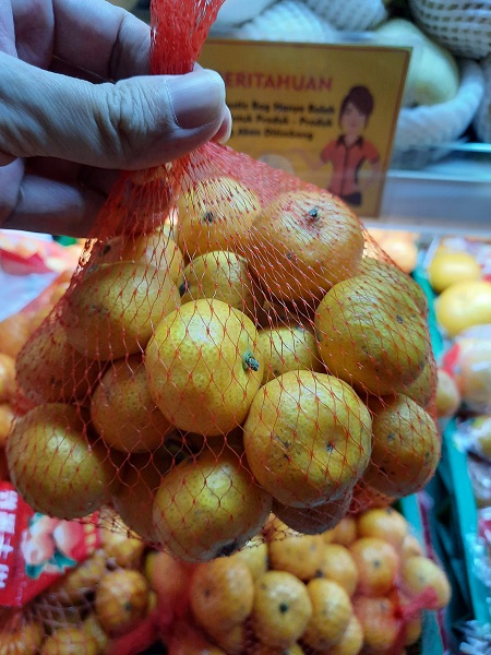 地元スーパーマーケットで売っている今日の一品「サンタンみかん