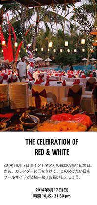 THE CELEBRATION OF RED & WHITE