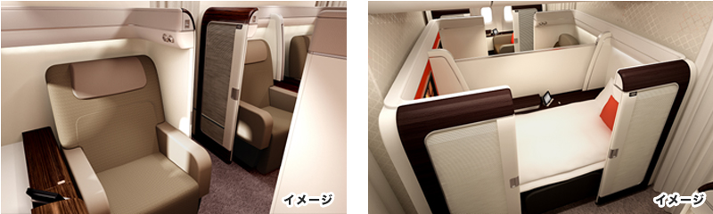 B777-300ER機ファーストークラスイメージ画像@