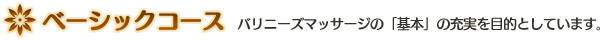ベーシックコース