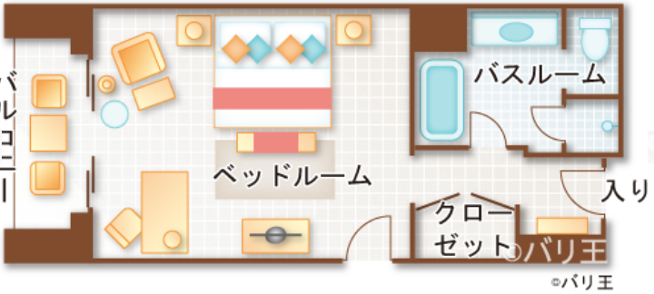 フロアプランのホテルイメージ